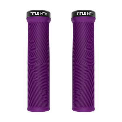 Grips Title MTB FORM Lock-On Violet - paire vue de face