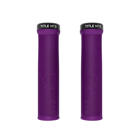 Grips Title MTB FORM Lock-On Violet - paire vue de face