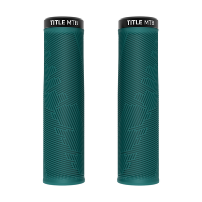 Grips Title MTB FORM Lock-On XL Turquoise - paire vue de face
