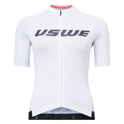 Maillot USWE GRUS GRAVEL Manches Courtes Femme Blanc