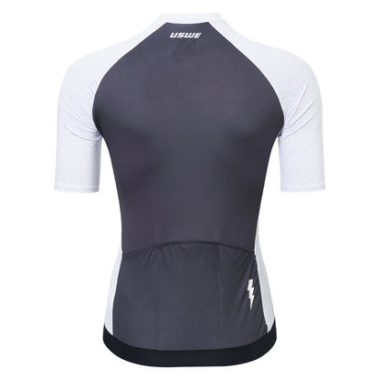 Maillot USWE GRUS GRAVEL Manches Courtes Femme Blanc