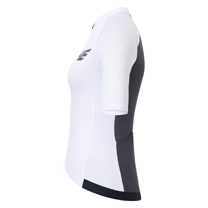Maillot USWE GRUS GRAVEL Manches Courtes Femme Blanc
