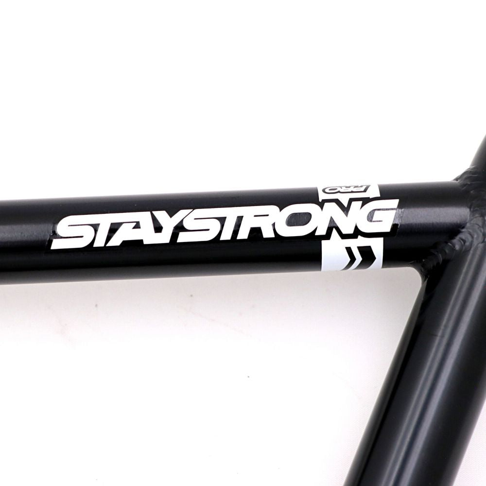 Guidon BMX STAYSTRONG Chevron Race Black Ø22.2mm