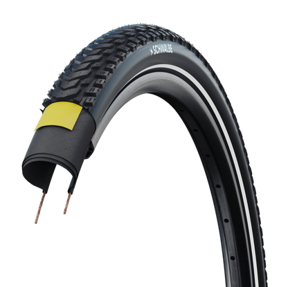 Pneu SCHWALBE MARATHON MONDIAL 650x62 ADDIX V-Guard Reflex TubeType Souple Noir
