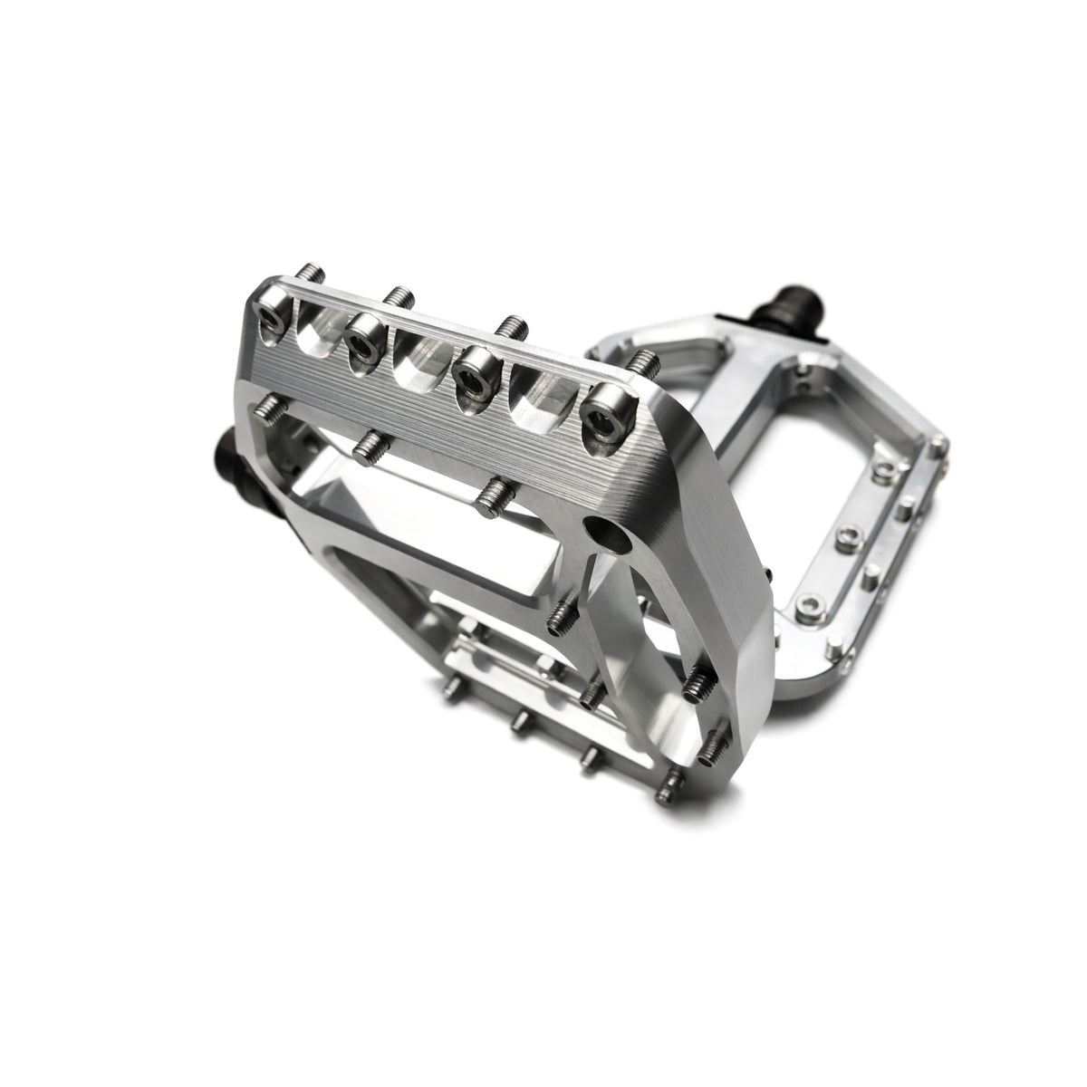 Pédales Plates HXR COMPONENTS AXE ACIER Brut