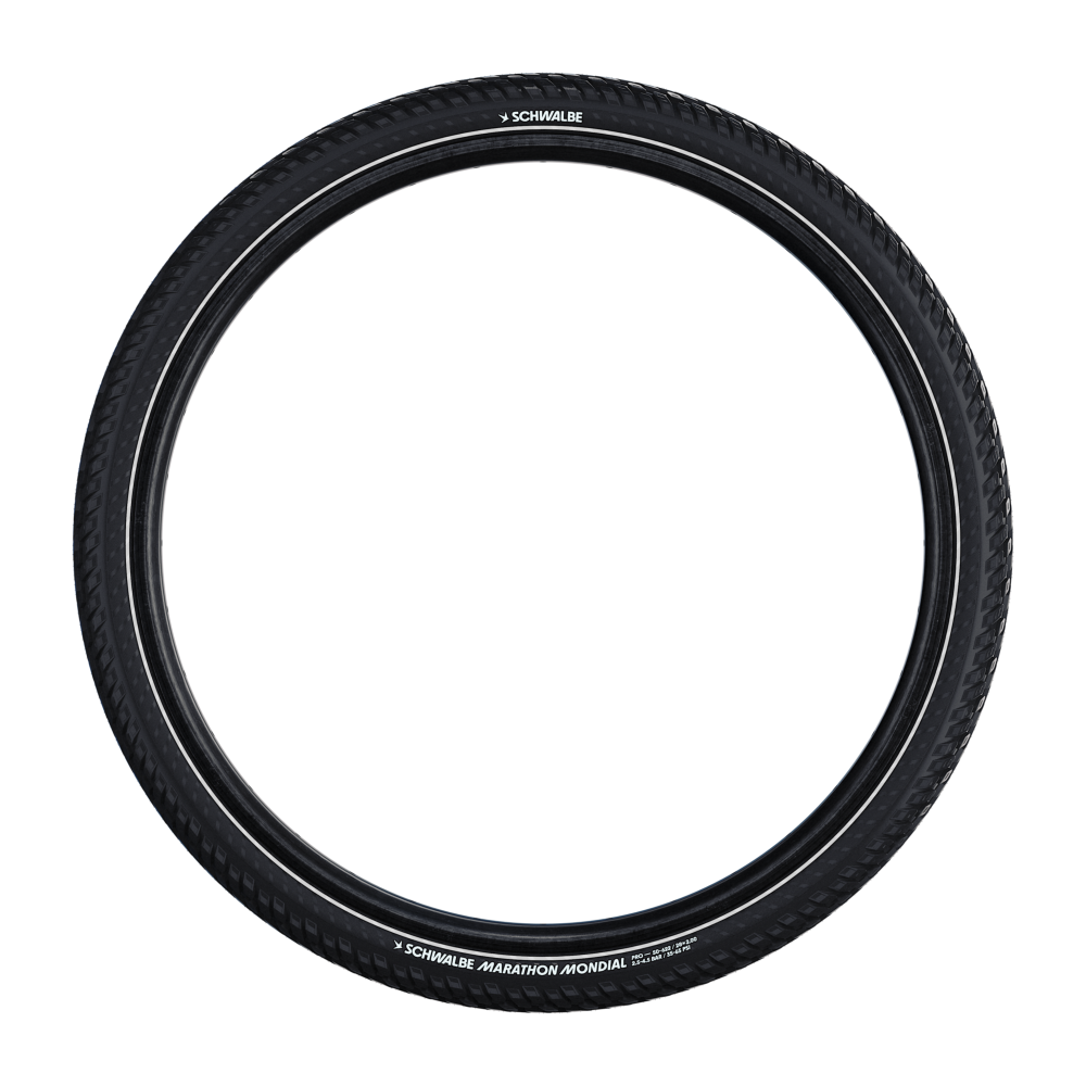 Pneu SCHWALBE MARATHON MONDIAL 27.5x2.40 ADDIX V-Guard Reflex Tubeless Ready Souple
