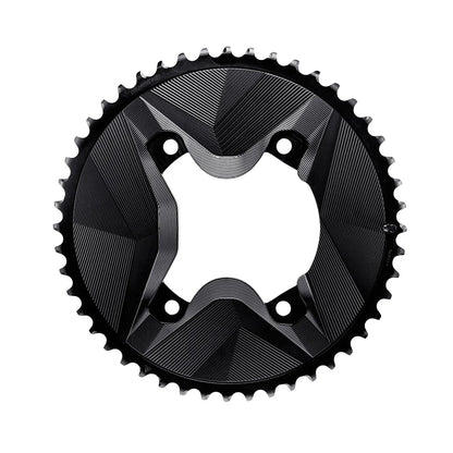 Paire de Plateaux 12V ALUGEAR AERO 110 BCD pour Shimano GRX Noir