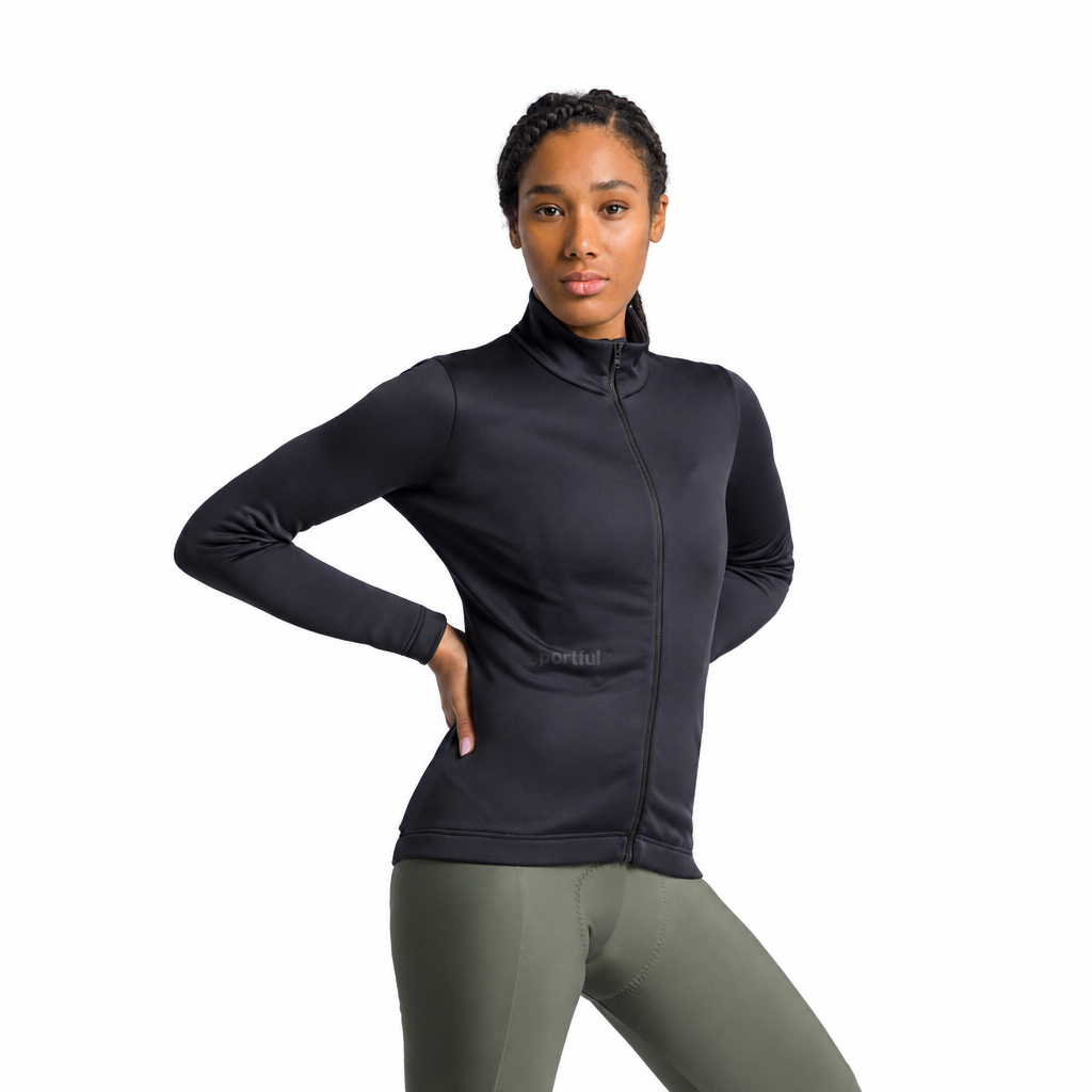 Veste SPORTFUL CLASSIC 2 Femme Noir, face sur fond blanc