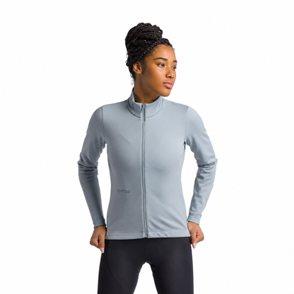 Veste SPORTFUL CLASSIC 2 Femme Gris, face sur fond blanc