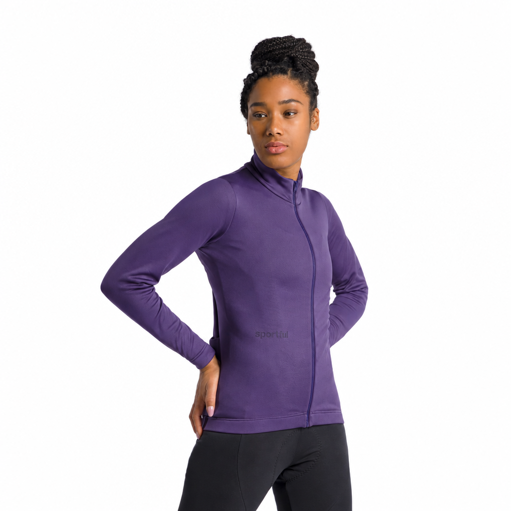 Veste SPORTFUL CLASSIC 2 Femme Violet, trois quarts sur fond blanc