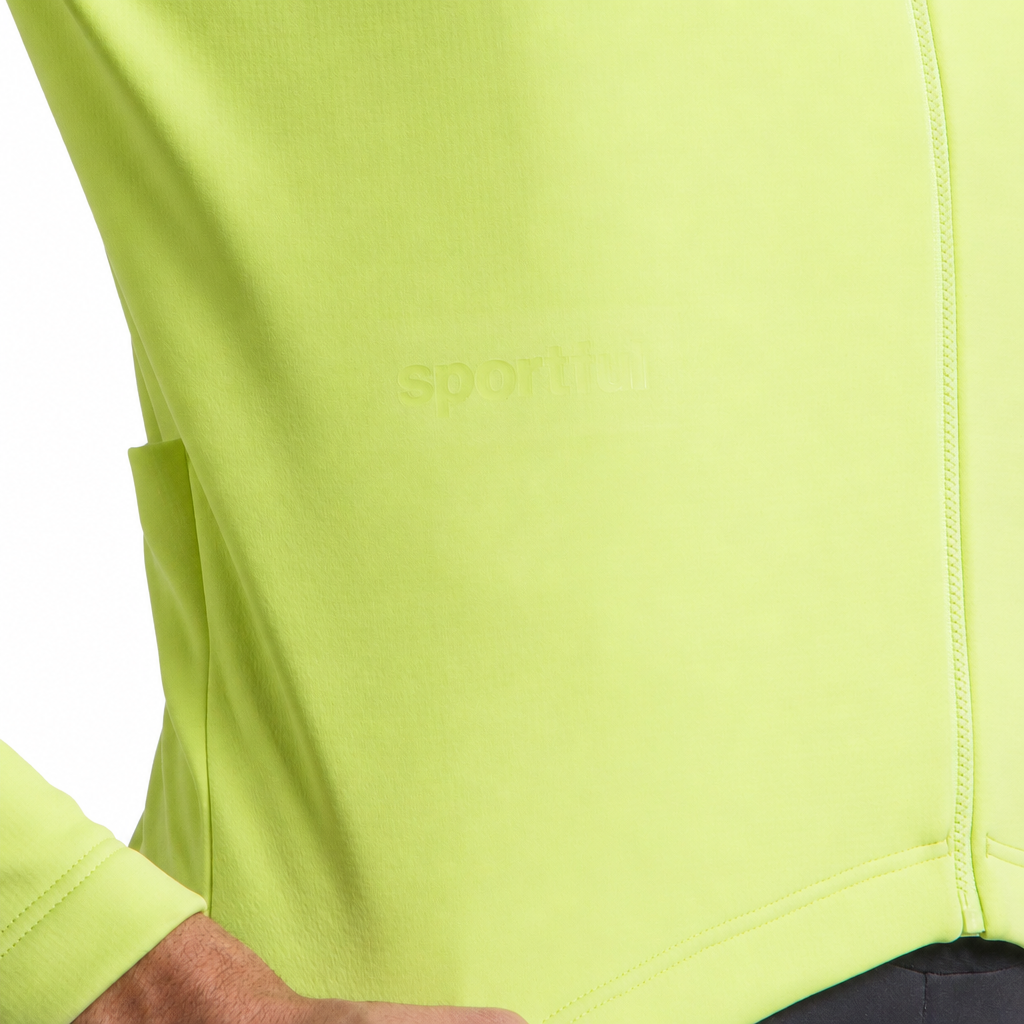 Veste SPORTFUL CLASSIC 2 Jaune, détail sur fond blanc
