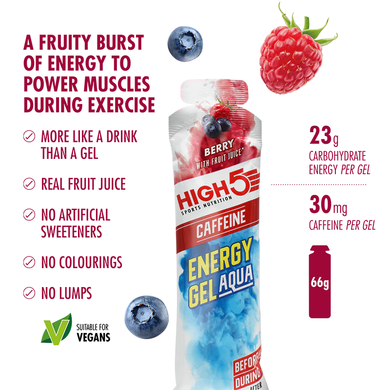 Pack Gel Énergétique HIGH5 ENERGY GEL Aqua (15x 66g) Mix Saveurs