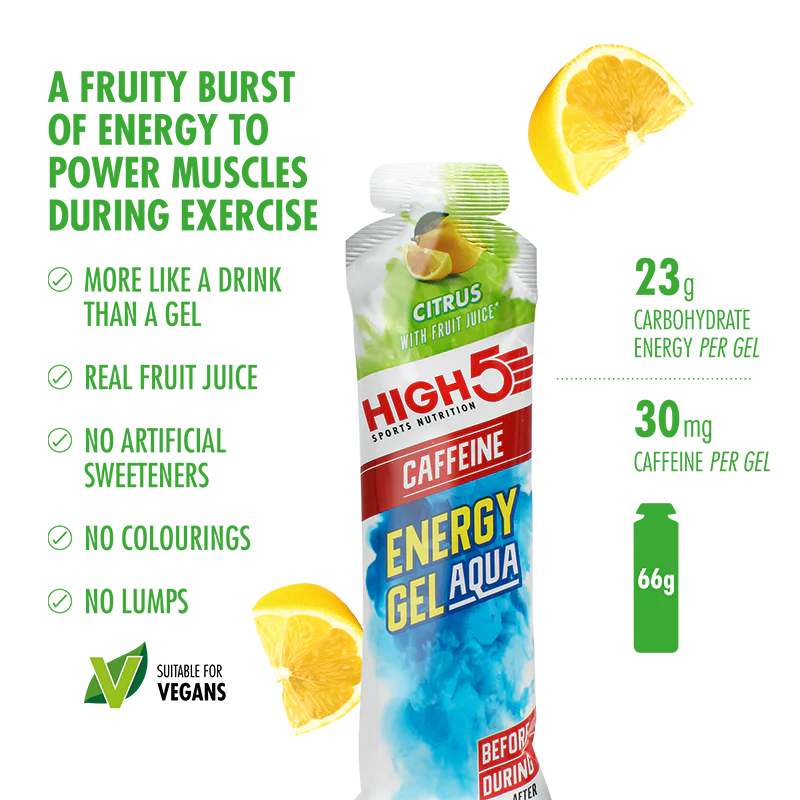 Pack Gel Énergétique HIGH5 ENERGY GEL Aqua (15x 66g) Mix Saveurs
