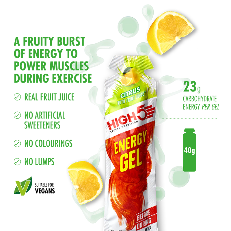 Pack Gel Énergétique HIGH5 ENERGY GEL (20x23g) Mix Saveurs