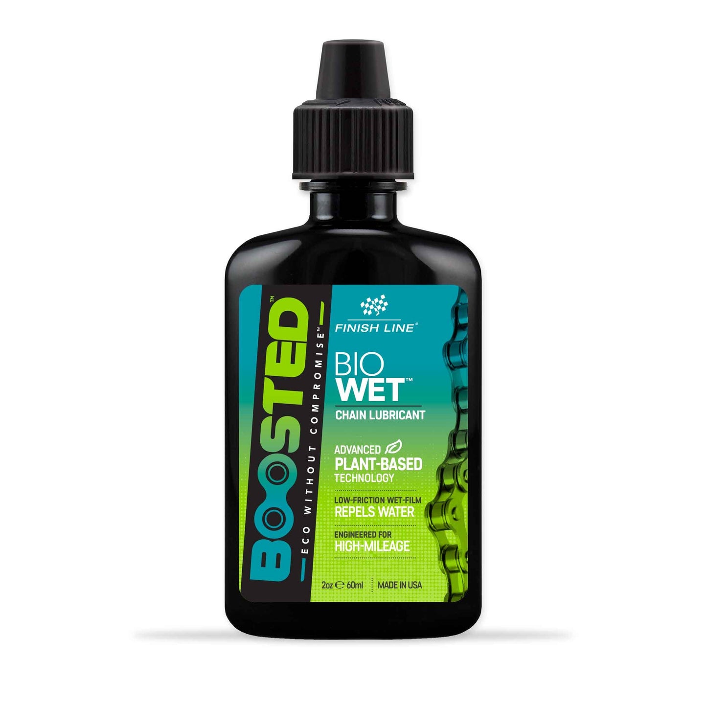 Lubrifiant pour Chaîne FINISH LINE BOOSTED™ BIO WET (120 ml)