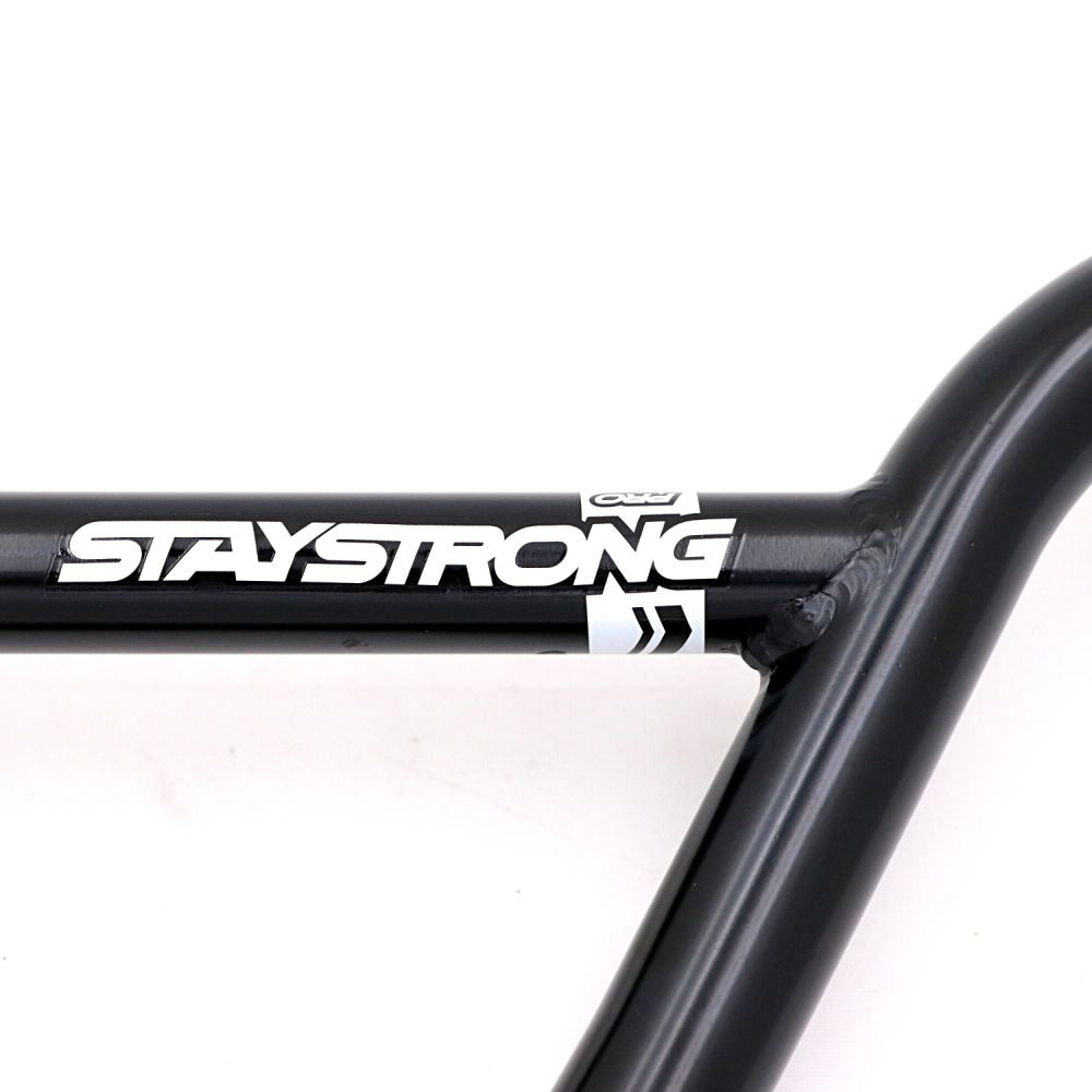 Guidon BMX STAYSTRONG Chevron Cruiser V2 Black Ø22.2mm