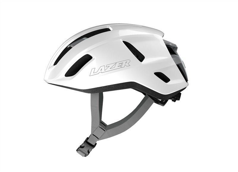 Casque Route LAZER SPHERE KINETICORE Blanc/Argent