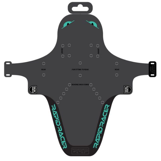 Garde-boue RRP EnduroGuard Standard (fourche 80 à 120mm) Noir/Turquoise