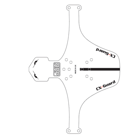 Garde-boue Avant RRP CX GUARD Blanc