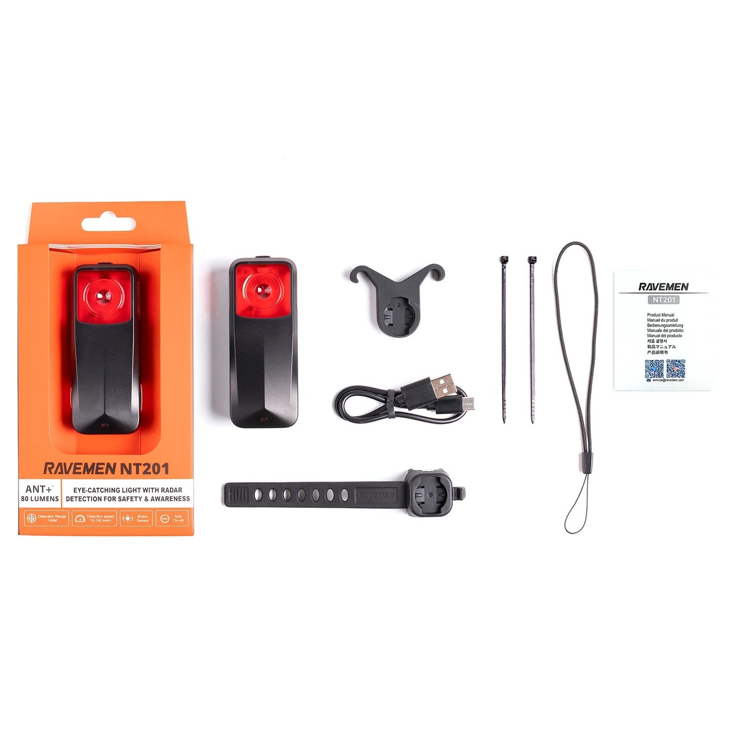 Éclairage Arrière RAVEMEN RADAR NT201