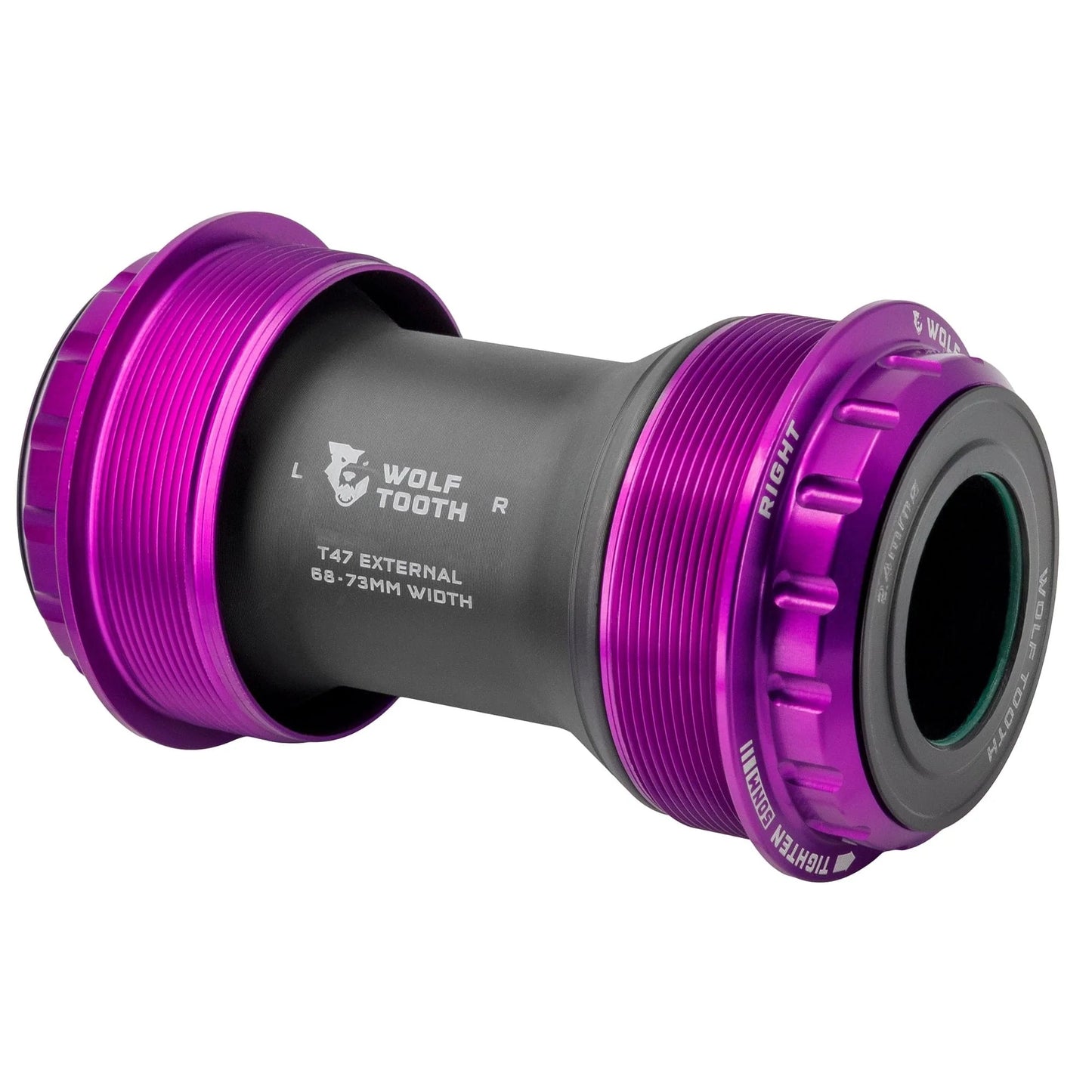Boitier de Pédalier WOLFTOOTH T47 Externe 30mm Ultraviolet Purple