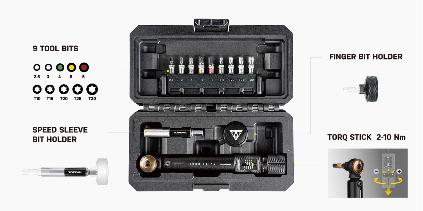 Clé Dynamométrique Torq TOPEAK STICK PRO (2-10 Nm)