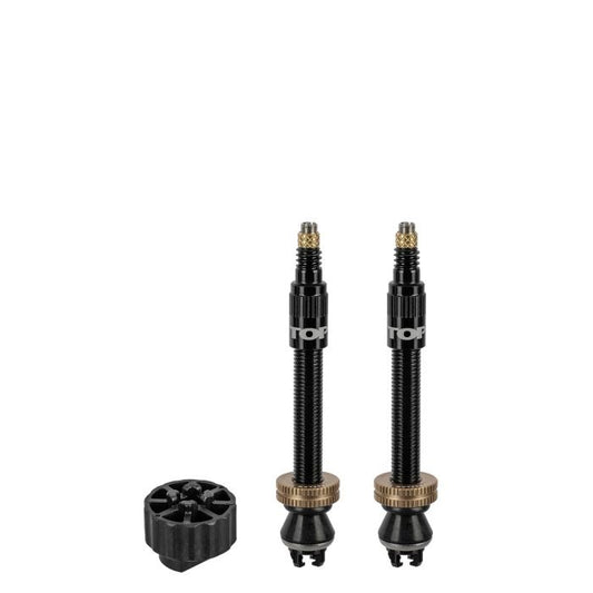 Lot de 2 Valves Tubeless TOPEAK TURBOFLOW Noir
