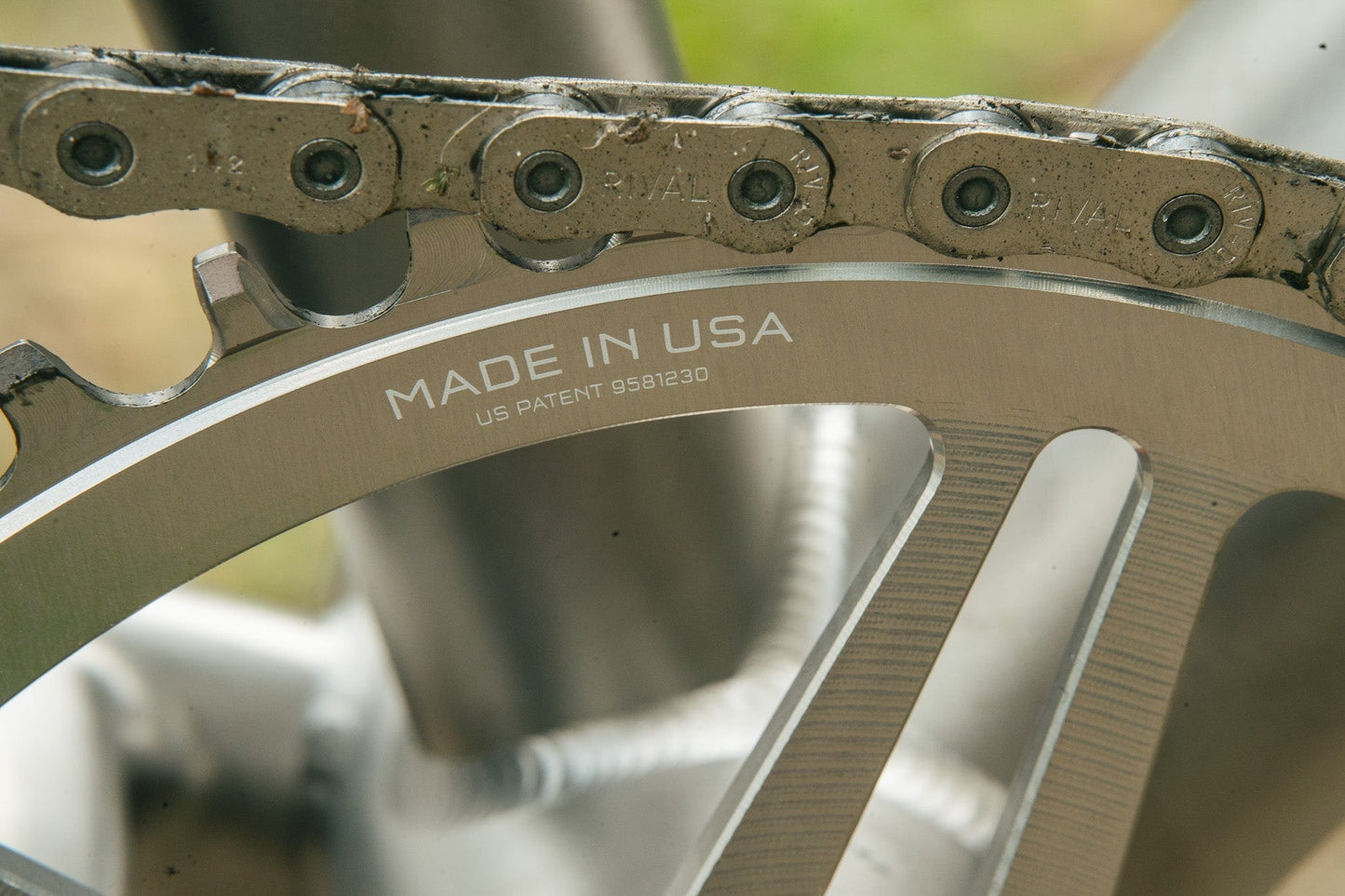 Plateau Mono WOLF TOOTH DROP-STOP B DM 8 Vis Sram Eagle Boost Offset 0mm Raw Silver