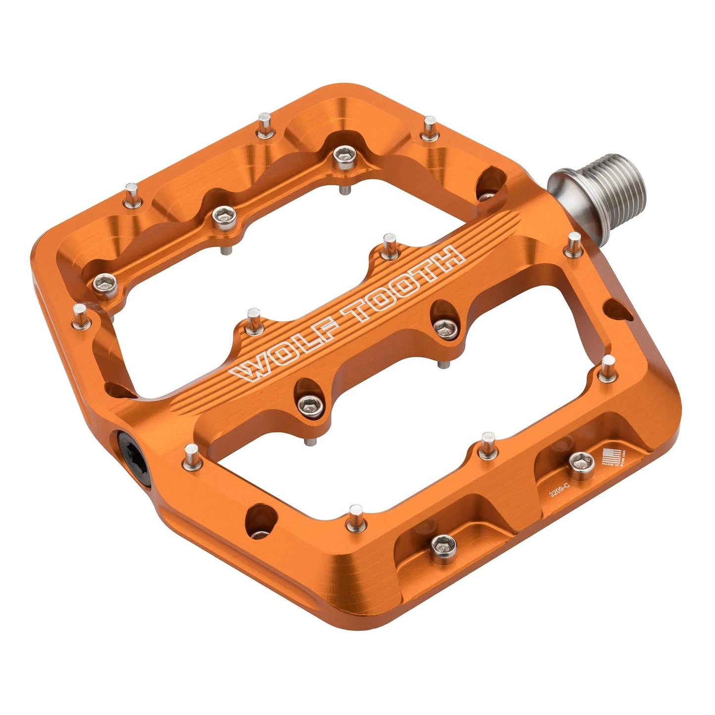 Pédales Plates WOLF TOOTH WAVEFORM Large Orange