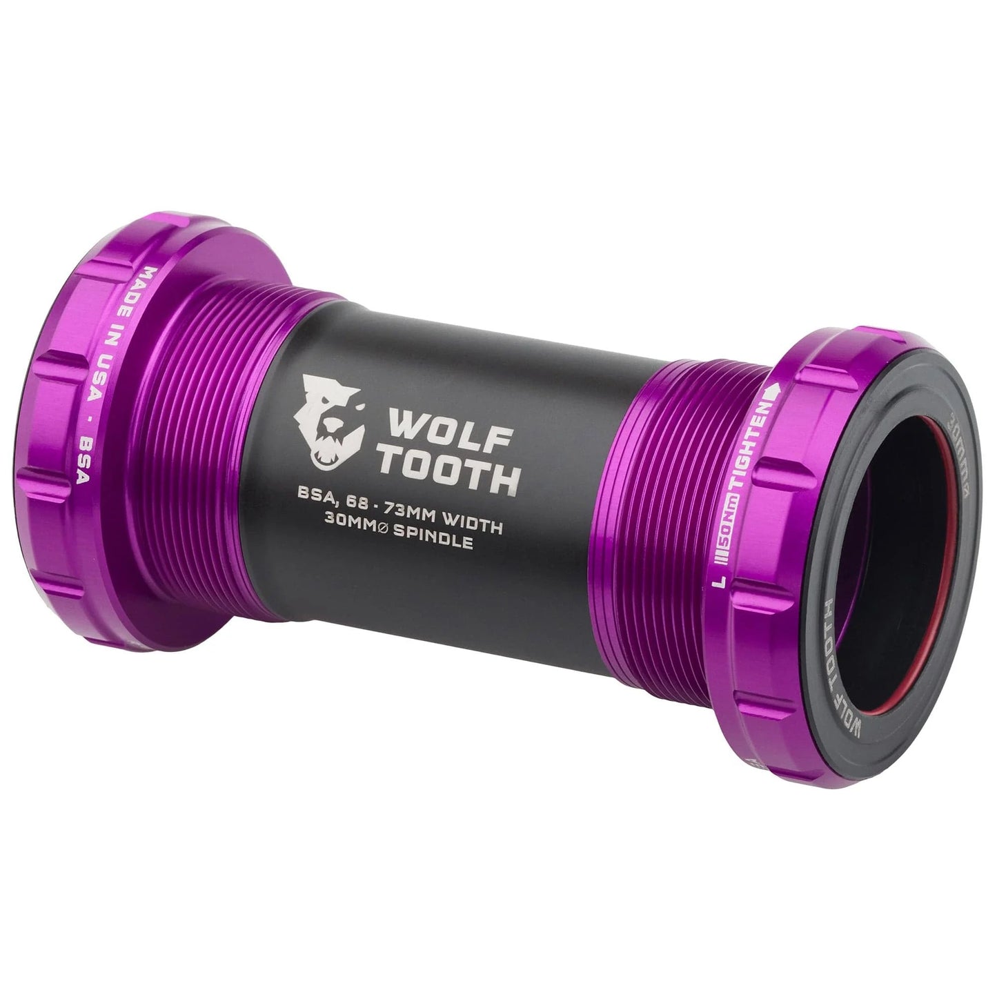 Boitier de Pédalier WOLFTOOTH BSA 24mm Ultraviolet Purple