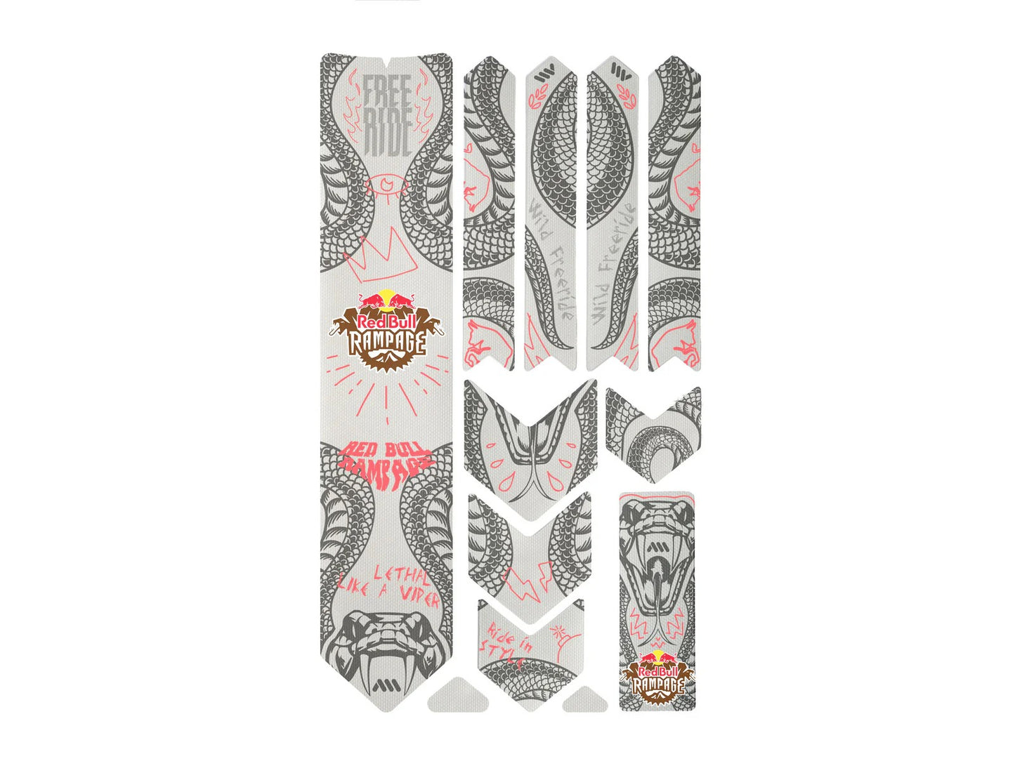 Protection Adhésive pour Cadre ALL MOUNTAIN STYLE EXTRA Red Bull Rampage Freeride Gris