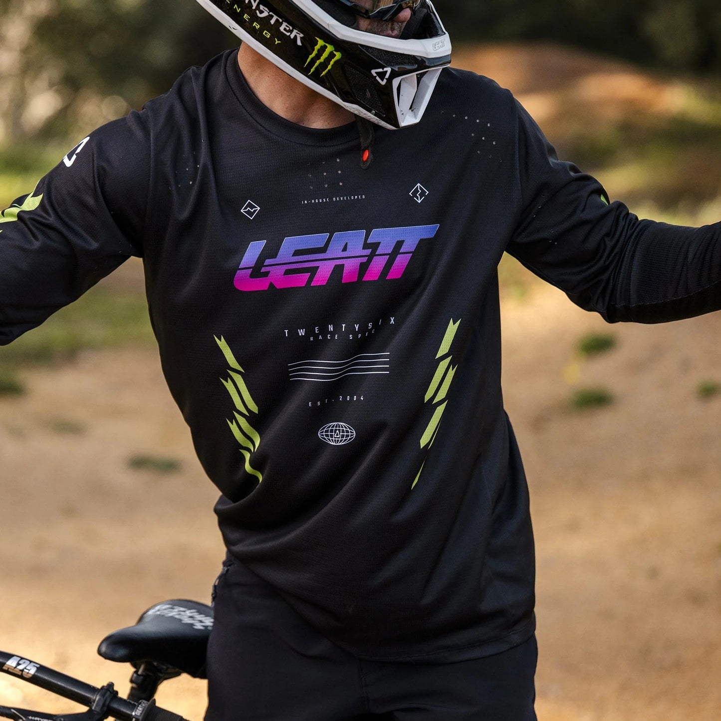 Maillot LEATT MTB GRAVITY 4.0 Manches Longues Noir/Violet