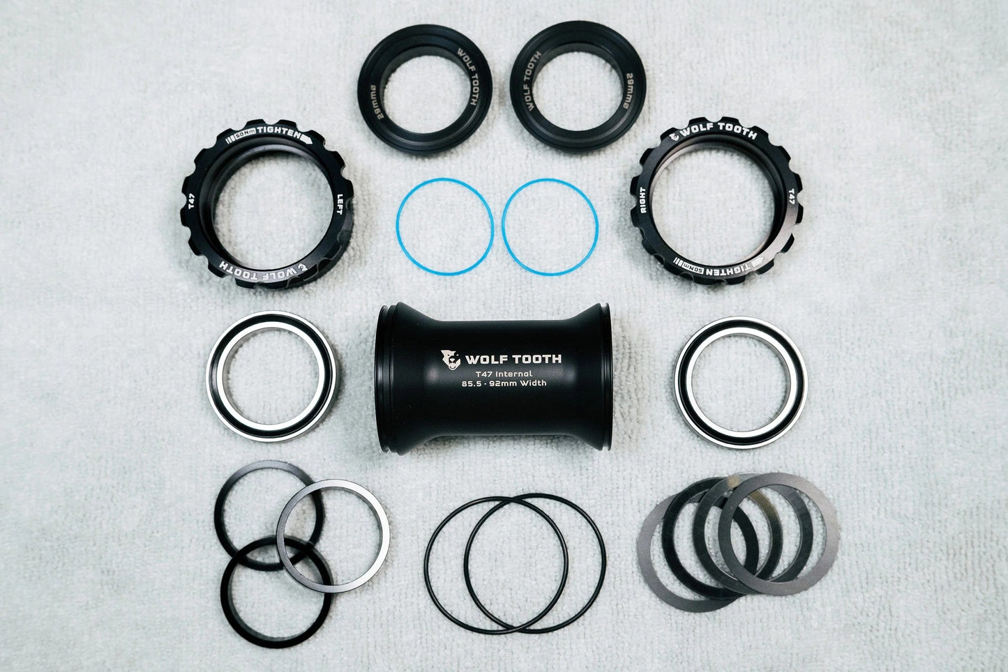 Boitier de Pédalier WOLFTOOTH T47 Externe 29mm SRAM DUB Noir