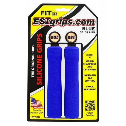 Grips ESI FIT CR (CHUNKY/RACER'S EDGE COMBO) 130 mm Bleu