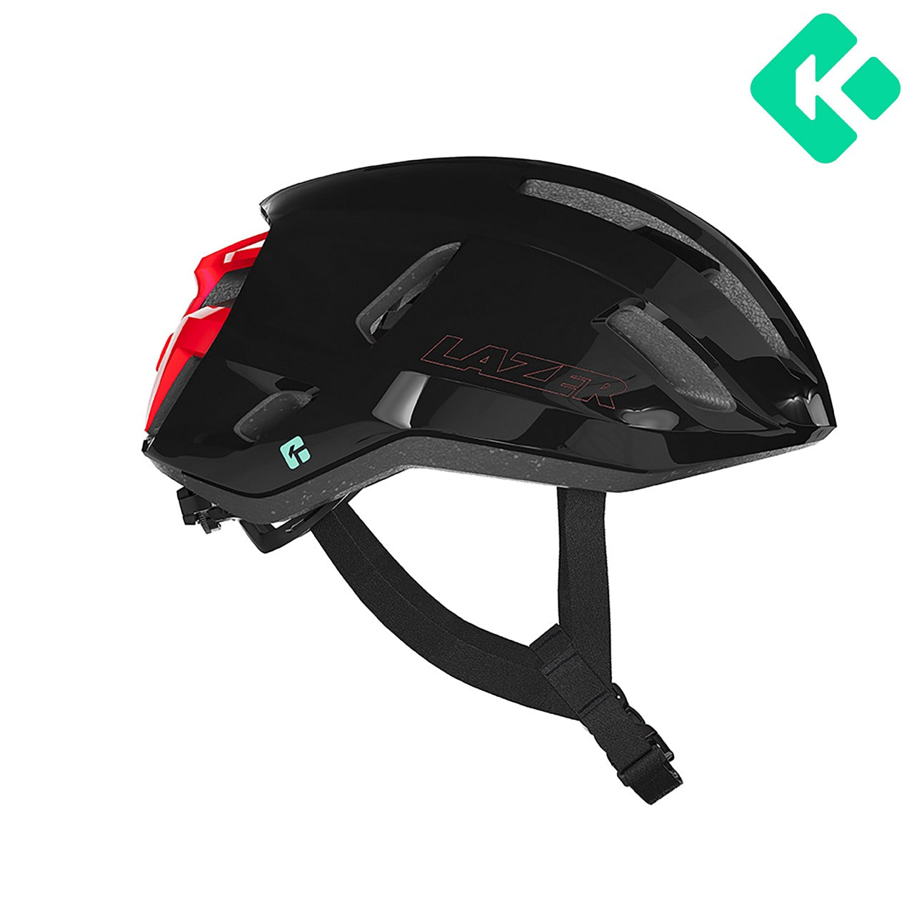 Casque Route LAZER SPHERE KINETICORE Noir/Rouge