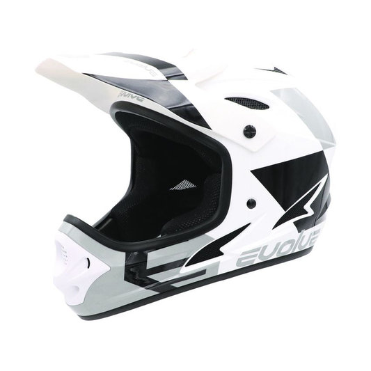 Casque EVOLVE Storm Junior Glossy Blanc Noir