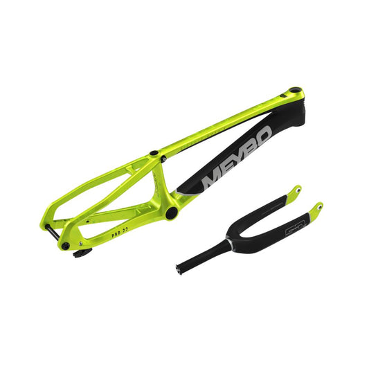 Kit Cadre/Fourche MEYBO HSX Carbone 2026 Vert Fluo/Noir