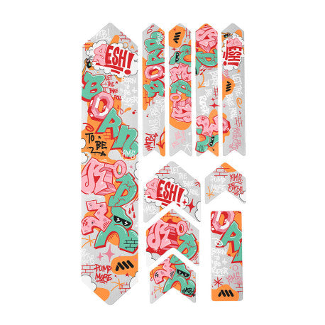 Protection Adhésive pour Cadre ALL MOUNTAIN STYLE EXTRA Born to Be Rider Rouge