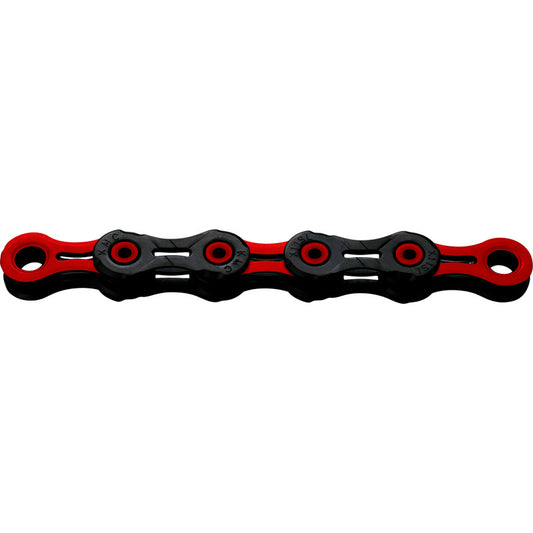 Chaîne 11V KMC DLC11 Waxed Noir/Rouge Ciré