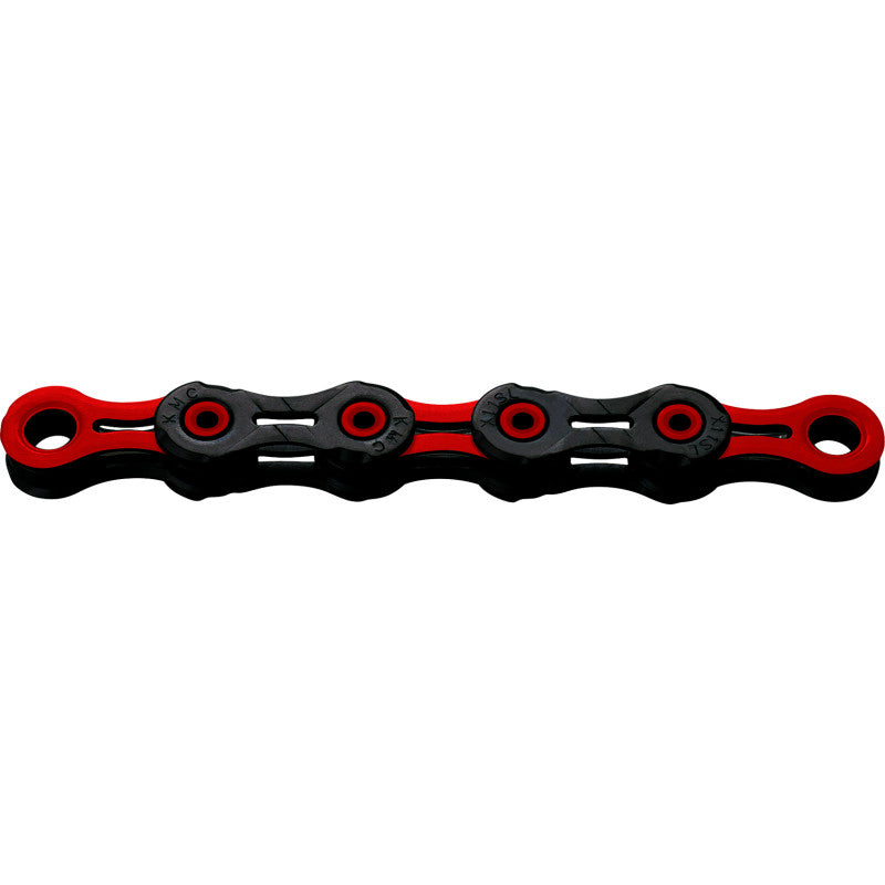 Chaîne 12V KMC DLC12 Waxed Noir/Rouge Ciré