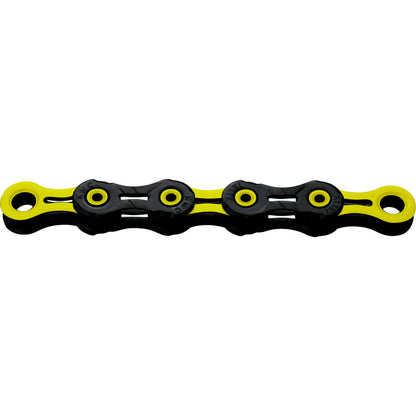Chaîne 11V KMC DLC11 Waxed Noir/Jaune Ciré