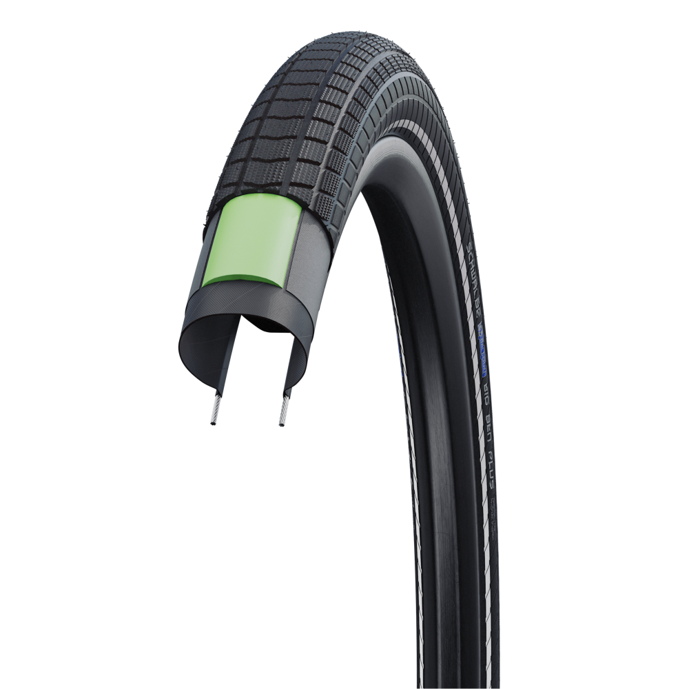 Pneu SCHWALBE BIG BEN PLUS 27.5x2.15 ADDIX DD GreenGuard Tubeless Ready Rigide