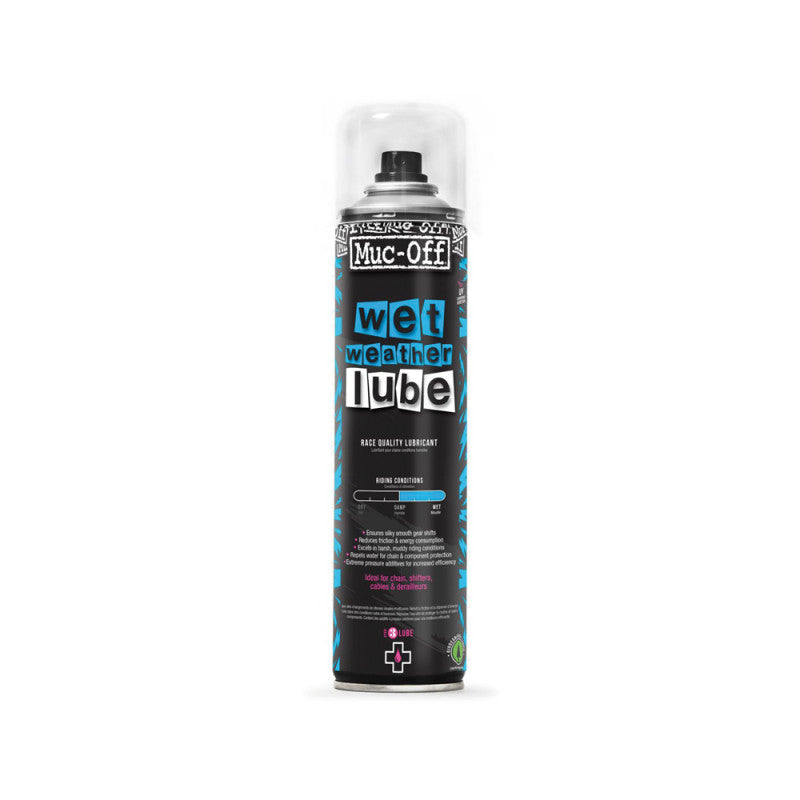 Lubrifiant Toutes Conditions  pour Chaîne en Spray MUC-OFF WET WEATHER CHAIN LUBE (400 ml)