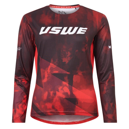 Maillot USWE LUFTIG MTB Manches Longues Femme Rouge