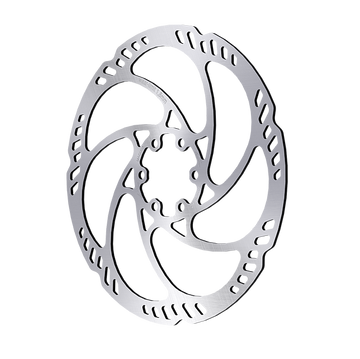 Paire De Disques De Frein VTT 180mm - 6 Troux - Doré (Acier)
