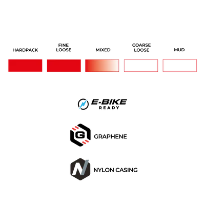 Pneu VITTORIA MARTELLO TRAIL 29x2.40 4C Graphene 2.0 Tubeless Ready Souple Noir