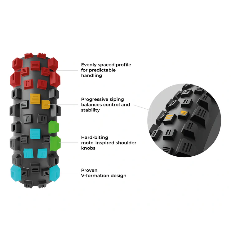 Pneu VITTORIA MARTELLO TRAIL 29x2.40 4C Graphene 2.0 Tubeless Ready Souple Noir