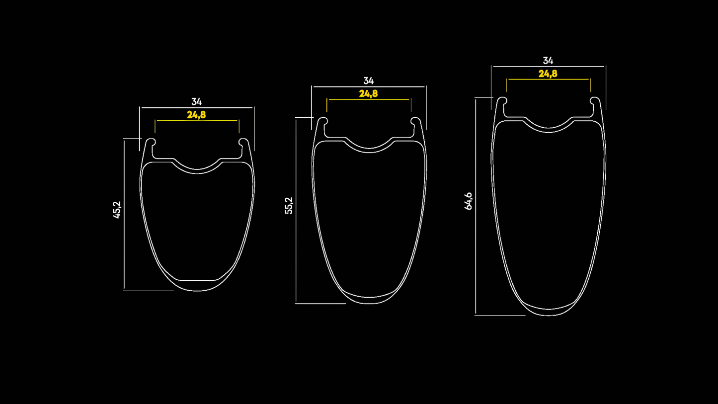 Paire de Roues MAVIC COMETE 55-65 Tubeless Ready (Center Lock)