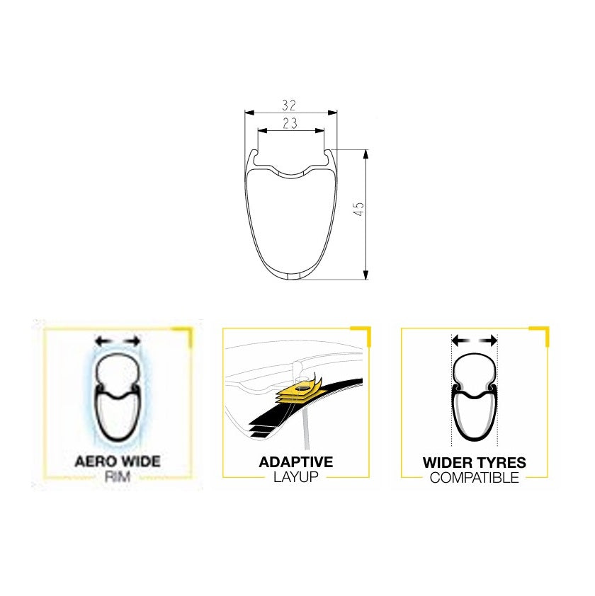 Paire de Roues MAVIC COSMIC SL 45 DISC Tubeless Ready (Center Lock) 2025
