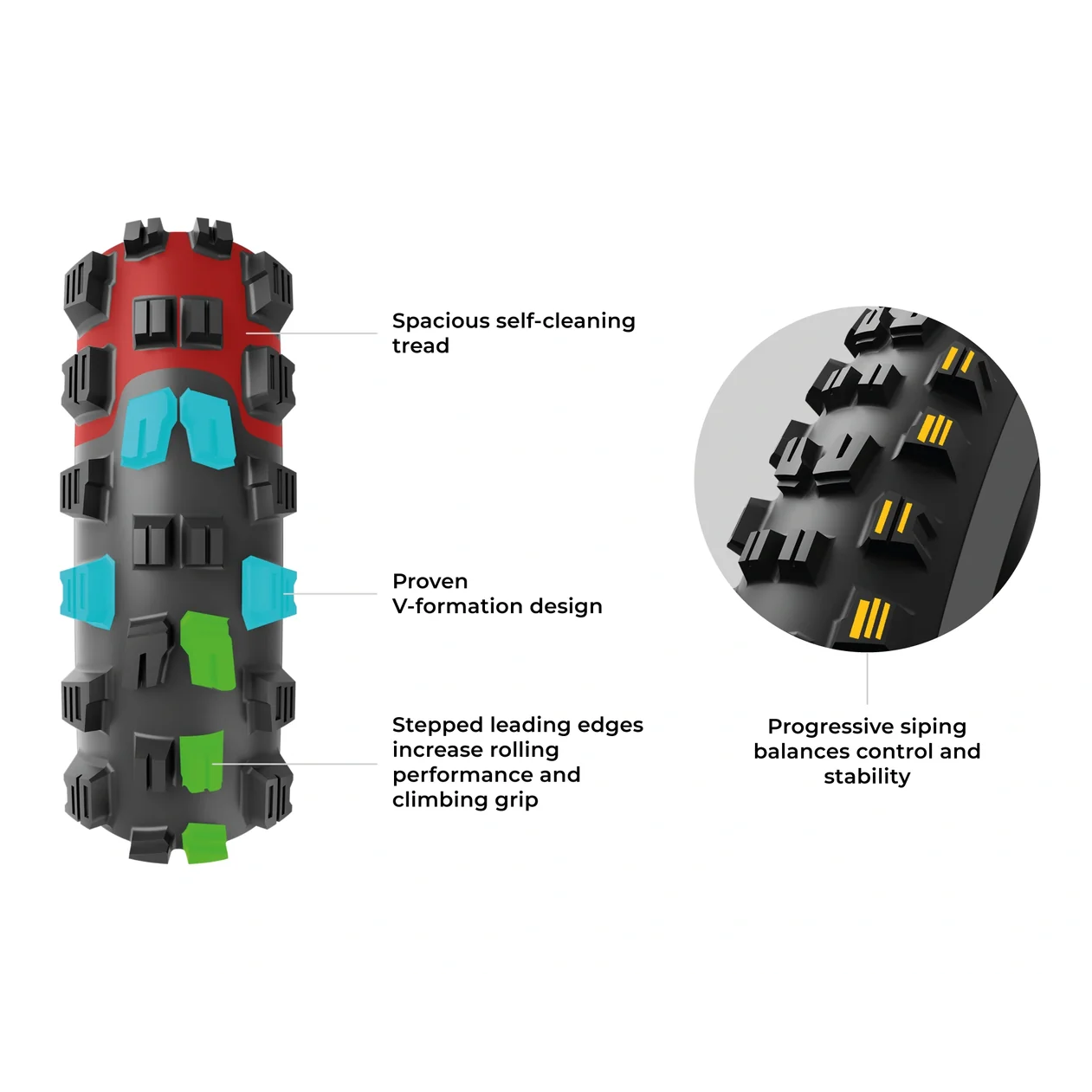 Pneu VITTORIA MAZZA TRAIL 29x2.40 4C Graphene 2.0 Tubeless Ready Souple Noir